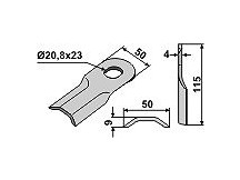 Rotary mower blade