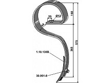 Harrow tine "Combi-Dan"