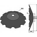 Notched disc Ř610x5 - Truncated