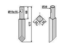 Rotary tine