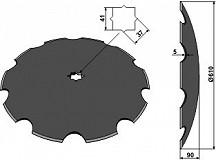 Gezahnte Scheibe 610 X 5