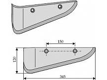 Beet lifter shares, left model