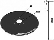 Seed drill disc