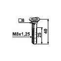 Schraube M8x1,25 - 10.9