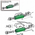 Hydraulischer Oberlenker mit Fanghaken und Spindel