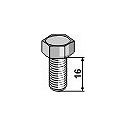 Bolt for rotary mower blades - M10x1,5 - 8.8