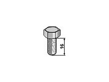 Bolt for rotary mower blades - M10x1,5 - 8.8