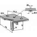 Clamp for 3 1/2 layer cultivator tines