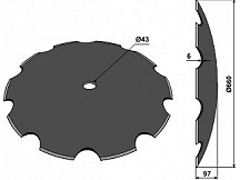Notched disc 660x6