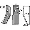 Rotary tine, right model