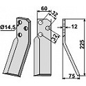 Rotary tine, right model