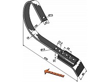 Brake tine - compl.