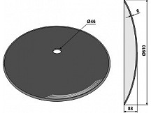 Plain disc 610x6