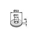 Washer Ř33x3xŘ10,5