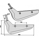 Beet lifter share, left model