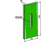 Greenflex plastic scraper for packer rolls