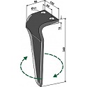 Tine for rotary harrows, right model