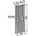 Scraper for packer rolls