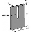 Scraper for packer rolls