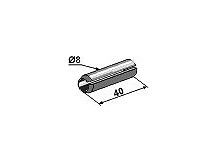 Spannstift - Ř8x40