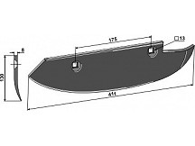 Beet lifter share, right model