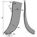 Subsoiling shank, left model