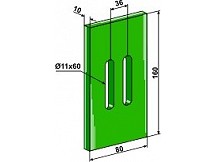 Greenflex Kunststoff-Abstreifer für Packerwalzen