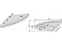 Futtermischwagenmesser