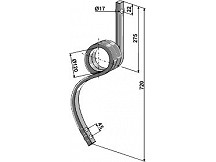 Track eradicator tine