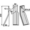 Rotary tine, left model