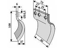 Messer für Grabenfräse