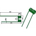 Federzinken - Ausführung rechts