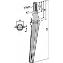 Tine for rotary harrows