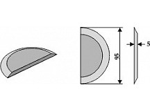 Food mixer knives to weld on