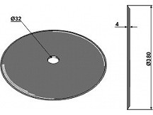 Seed drill disc