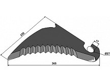 Round baler knife