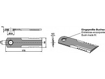 Strohhäcksler-Messer