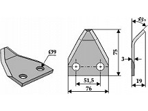 Food mixer knives