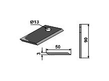 Rotary mower blade