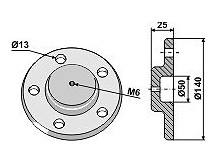 Cap piece of the bearing