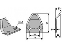 Food mixer knives