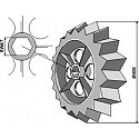 Hullámos gyűrű 450mm