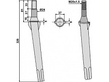 Tine for rotary harrows "Rotorland"