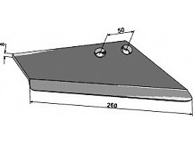 Replacement wings for stubble shares, right