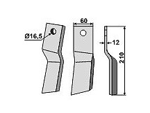 Rotary tine, right model