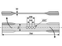 Gedrehtes Messer