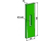 Greenflex plastic scraper for packer rolls