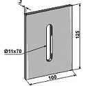 Scraper for packer rolls