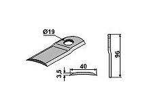 Rotary mower blade