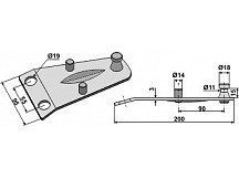 Fixing for rotary mower blades